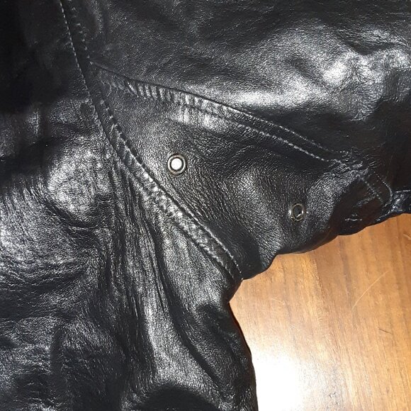 NRA CCW Benefactor Leather Bomber Jacket * Men XL * 56" Chest x 27" Length * EUC - Picture 10 of 15